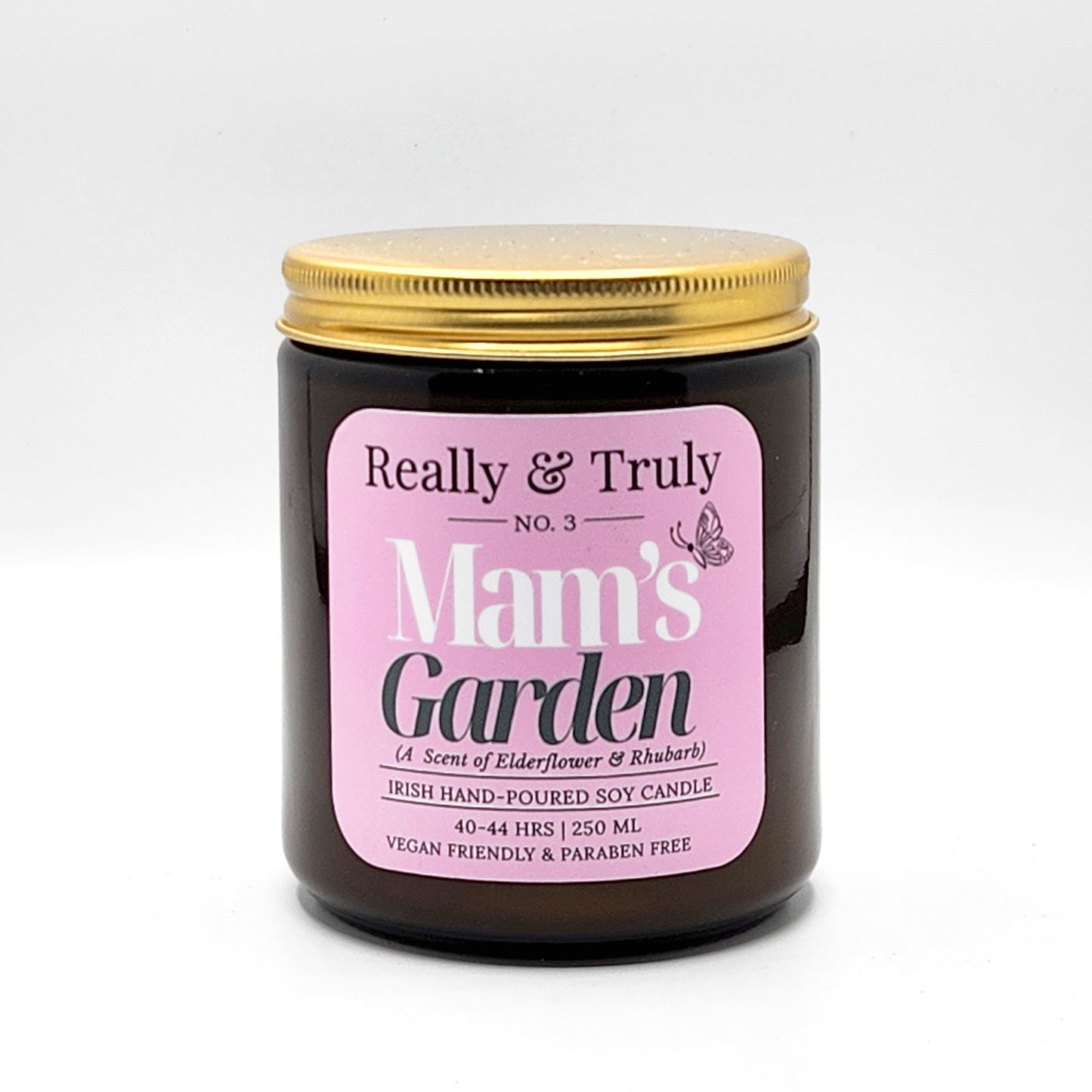 No. 3, Mam's Garden, Scented Soy Candle, 250ml (40Hours)