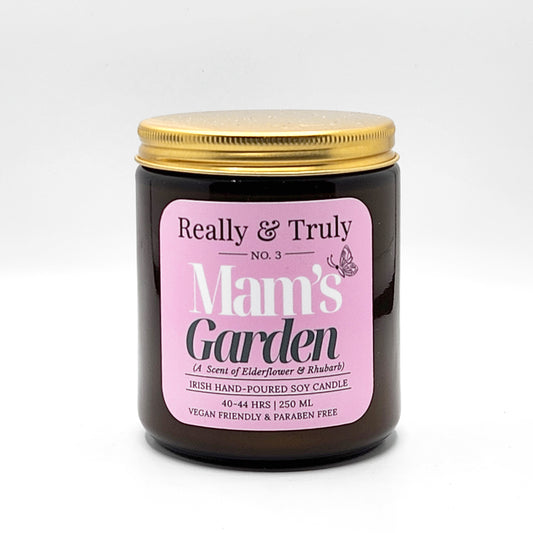 No. 3, Mam's Garden, Scented Soy Candle, 250ml (40Hours)