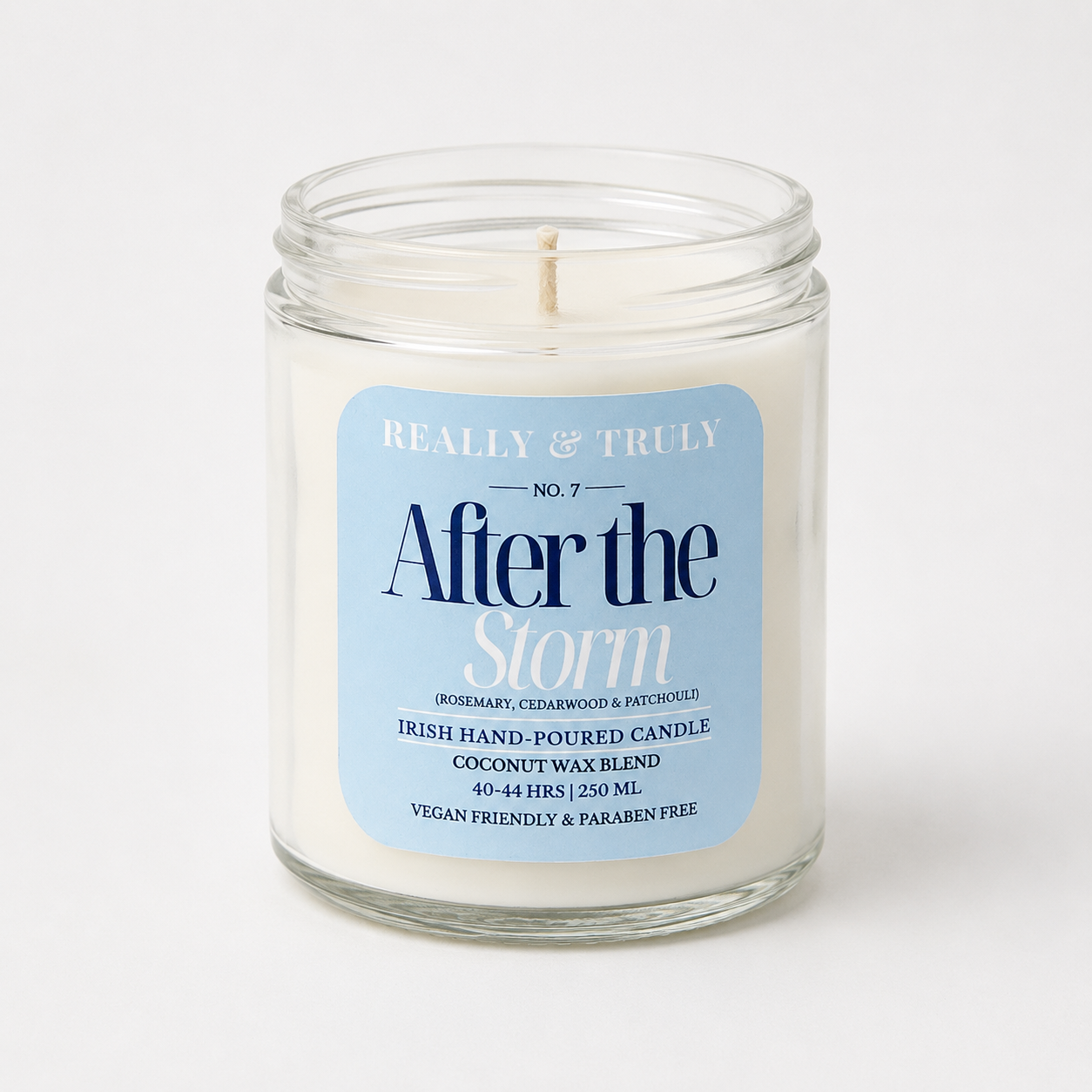 No. 7, After the Storm, Scented Coconut wax blend Candle, 250 ML(40 HR)
